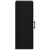 Wall Mounted Cabinet Black Oak 34.5 x 34 x 90 cm 882615