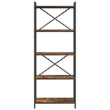 Bookshelf Smoked Oak 60 x 30 x 155 cm Engineered Wood 868385