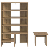 Shoe Cabinet with Shelf 2 pcs Artisan Oak Engineered Wood 8000387