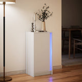 Sideboard with LED White 42.5x34x85 cm Engineered Wood 852138