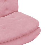 Swivel Relaxing Chair Pink 63 x 75 x 76 cm Velvet 42007363