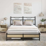 Bed Frame without Mattress Sonoma Oak 140x200 cm Engineered Wood 4106963