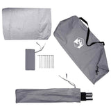 Bike Storage Tent with Roof Grey and Orange 218 x 156 x 180 cm 42001007
