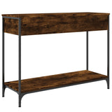 Console Table Smoked Oak 100x34.5x75 cm Engineered Wood 834162