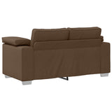 Sofa Set 2 pcs Brown 219 x 77 x 82 cm Fabric 3324744