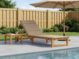 Sunlounger Cushion GEMERT 100% Polyester Sand 200 x 60 x 3 cm 948504
