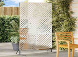 Privacy Screen Grey 100 x 50 x 180 cm Steel 868546