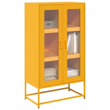 Highboard Mustard Yellow 68x39x123 cm Steel 853359