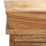 244952 Side Table Solid Mango Wood 65x40x76 cm