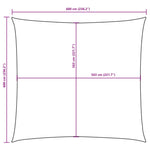 Sunshade Sail Oxford Fabric Square 6x6 m Terracotta 135362