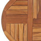 Tabletop Teak Solid wood Medium Durable Round Rustic 48985