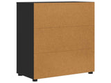 Bathroom Cabinet Black 72.5 x 36.5 x 100 cm Engineered Wood 888768