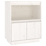 Sideboard White 60x34x75 cm Solid Wood Pine 813521