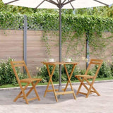 Folding Garden Table 60x60x75 cm Solid Acacia Wood 313595