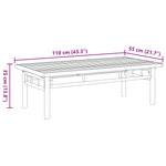 Coffee Table 110x55x35 cm Bamboo 366470