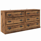 Sideboards 2 pcs Old Wood 70 x 35.5 x 67.5 cm Engineered Wood 3402653