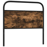 Replace Headboard Smoked Oak 120 cm Steel and Engineered Wood 4100240