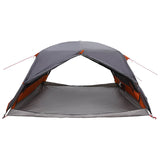 Backpacking Tent Grey and Orange 4-Person 42017414