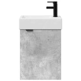 Bathroom Vanity Unit with Tap Concrete Grey 45.5 x 22.5 x 84 cm 889436