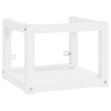 Bathroom Washbasin Frame with Built-in Basin White Iron 3101379