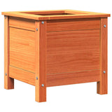 Garden Planter Wax Brown 40 x 40 x 39 cm Solid Pine Wood 8000922