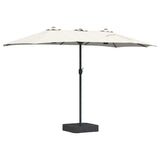 Garden Parasol Sand 385 x 209 x 244 cm Polyester and Steel 42003275