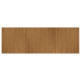 Rug Rectangular Brown 100x300 cm Bamboo 376812