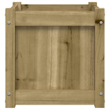 Garden Planter 40x40x40 cm Impregnated Wood Pine 837412
