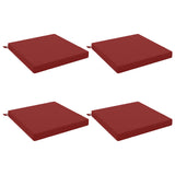 4-Piece Seat Cushions SOEST 4 pcs 100% Polyester Wine Red 945106