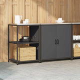 Kitchen Storage Set HATTEM 2 pcs Anthracite Cold-rolled Steel 3392682