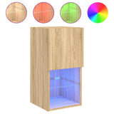 TV Cabinets with LED Lights 2 pcs Sonoma Oak 30.5x30x60 cm 836992