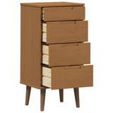 Chest of Drawers MOLDE Caramel 40 x 35 x 82 cm Solid Pine Wood 42020934