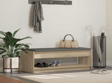 Hall Bench with Cushion with Shelf Sonoma Oak 103 x 38 x 45 cm 891586