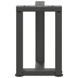 Coffee Table Legs T-Shaped 2 pcs Anthracite 38x25x cm Steel 4013026