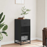 Sideboard Black 35.5x35x76 cm Engineered Wood and Metal 848954