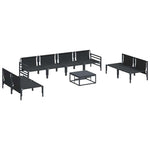 Garden Sofa Set Anthracite Steel 3378985