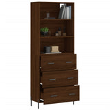 Highboard Brown Oak 69.5x34x180 cm Engineered Wood 3189396