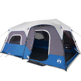 Family Tent with LED 9-Person Light Blue Quick Release 94310