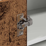 Hanging Cabinet with Storage Old Wood and White 57 x 57 x 40 cm 884192