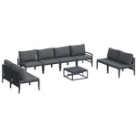 Garden Sofa Set Anthracite Steel 3378985