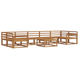 Outdoor Sofa Set 8 pcs Natural Solid Acacia Wood 3367322