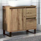 Bathroom Sink Cabinet Artisan Oak 65x33x60 cm Engineered Wood 857230