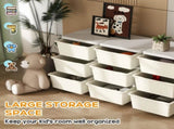 Kids Storage Unit, with Nine Drawers - Cream T3398P379054