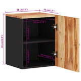 Bathroom Wall Cabinet 38x33x48 cm Solid Wood Acacia 351991