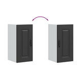 Kitchen Wall Cabinet Kalmar Black Engineered Wood 853538