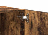 TV Cabinet Smoked Oak 100x35x40 cm Engineered Wood 815717