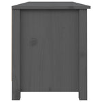 Shoe Bench Grey 110x38x45.5 cm Solid Wood Pine 813776