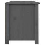 Shoe Bench Grey 110x38x45.5 cm Solid Wood Pine 813776