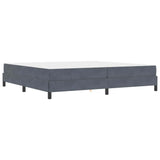 Box Spring Bed with Mattress Dark Grey 200 x 210 cm Fabric 3398762