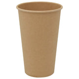 Paper Coffee Cups 1000 pcs 16oz 400ml Brown 4102797